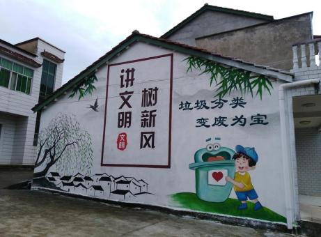 江山墙绘是现在流行的墙体广告