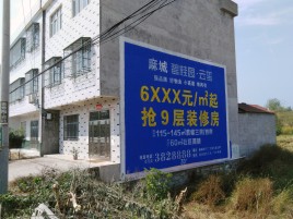 江山墙体广告质量分析